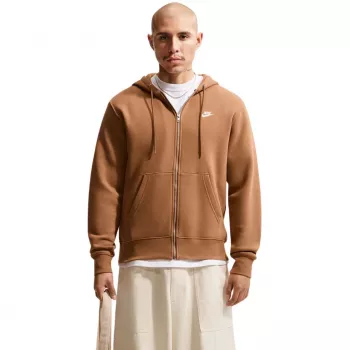 Nike Club BB Full-Zip moška jopa s kapuco svetlo rjava 2XL
