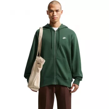 Nike moška jopa z zadrgo in kapuco Club BB, zelena, 2XL