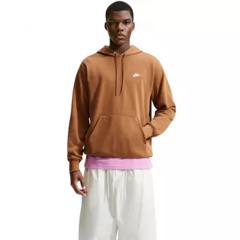 Nike Club FT PO Hoodie moška pulover s kapuco Light Orewood Brown XL