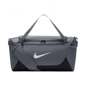 Nike Brasilia S potovalna torba majhna temno siva/črna