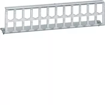 HAGER UM00K4 prazna 24-portna patch plošča za module serije UM, 19 inch 1U, svetlo siva