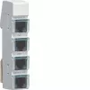 Hager LMN vodilni modul, 4x vtičnice RJ12, pasiven, brez napajanja ZZ12LMN04P