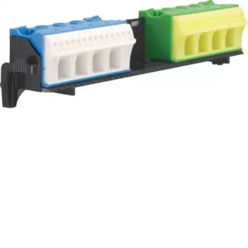 Hager PE/N sponka blok z nosilcem 2x18 Quick-Connect FZ382