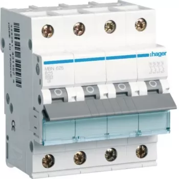 Hager MBN625 3P+N B-karakteristika 25A 6kA odklopnik