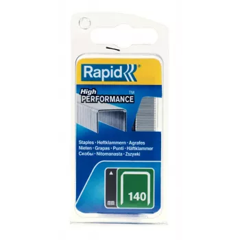 RAPID TOOLS Rapid ploščate žične sponke tip 140, 14 mm dolžina kraka, pocinkano jeklo, 1250 kosov, majhno pakiranje z evropsko luknjo 40109517