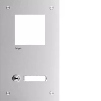 Hager RTQ101X čelna plošča domofona Mono 1 tipka