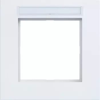 Hager A.8 okvir za 1 enoto z napisnim poljem, Light White Matte WAD8101WM