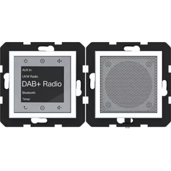 HAGER WAN6110WM Radio Touch podometni DAB+ Bluetooth zvočnik