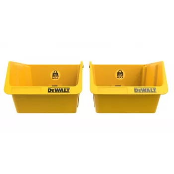 DEWALT DWST82813-1 TSTAK kovček za orodje dvojni paket – 2x 14L zložljivi plastični posodi, črna/rumena