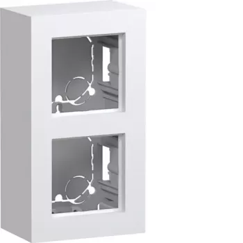 Hager WAD8210WM nadometno ohišje, 2-kratno, visoka izvedba, polarna bela