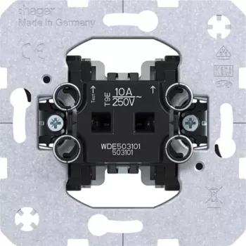 Hager WDE503101 vložek tipke z 2 signalnima kontaktoma, 10 A, podometni