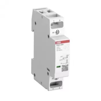 ABB EN20-20N-06 mini kontaktor, 2 N.O., tuljava 24 V AC, 20 A AC-1, 9 A AC-3, DIN letev 1SBE122111R0620