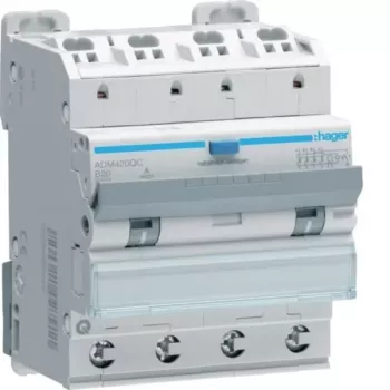Hager ADM420QC RCBO 4P 6kA B20A 30mA tip A QuickConnect