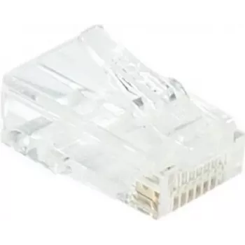EXERTIS CONNECT modularni vtič RJ45 Cat. 6 UTP za žične kable, prozoren, paket 10 kosov 920560