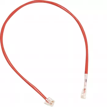 Hager patch kabel z 2x vtičema RJ12 za modul LMN, rdeč, 1 m (ZZ12LMN100)
