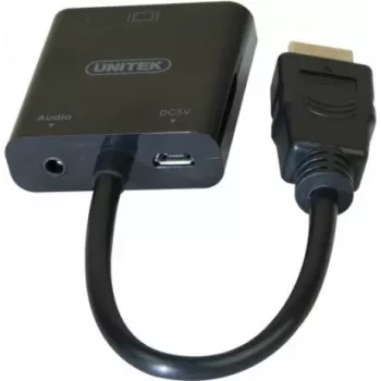 Exertis Connect 051248 adapter kabel VGA na HDMI 0,15 m črn