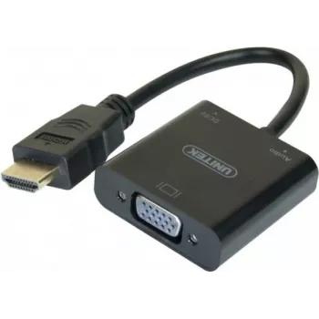 Exertis Connect 051248 adapter kabel VGA na HDMI 0,15 m črn