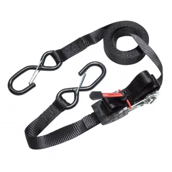 MASTER LOCK zategovalni jermen z ragljo in S-kaveljčki, 4,25 m x 25 mm, 2 kosa (3066EURDAT)