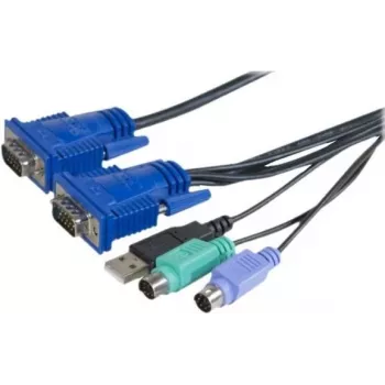 EXERTIS CONNECT kabel KVM Combo USB, PS/2, 1,8m (66302)
