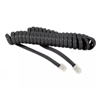 EXERTIS CONNECT spiralni kabel za telefonsko slušalko, črn, iztegnjena dolžina 2,0 m 936650
