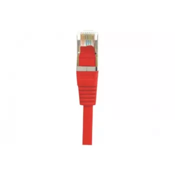 EXERTIS CONNECT Cat.5e F/UTP patch kabel, RJ45, rdeč, 3,0 m, tanek zaščitni ovratnik brez zaskočke 847033