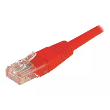 EXERTIS CONNECT Cat6 U/UTP patch kabel, RJ45, rdeč, 2 m, zaščita zaskočke 243720