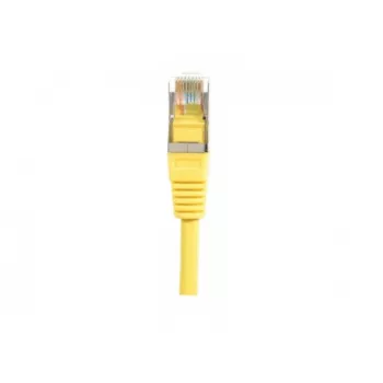 EXERTIS CONNECT Cat.5e F/UTP patch kabel, rumen, 0,5 m, tanek zaščitni ovratnik 847161