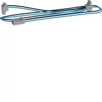 HAGER KU9S80YE KNX Y-kabel, črno-modra, 1 vtič na 2 vtičnici, 0,8 m