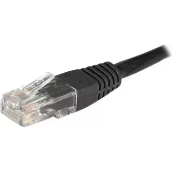 EXERTIS CONNECT Cat6 U/UTP patch kabel, 1m, črn, RJ45, zaščita jezička 246772