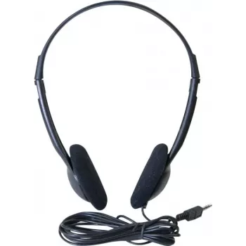 Exertis Connect naglavna slušalka z mikrofonom, 3,5-mm priključek, črna (059204)