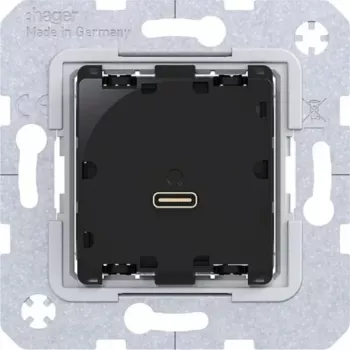 HAGER WAS4154 polnilni modul USB-C Power Delivery 65W