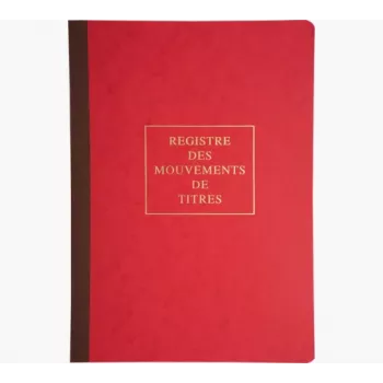 Le Dauphin register gibanja vrednostnih papirjev 90120D - šivan, 100 strani, 24 x 32 cm, zelen