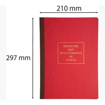 Le Dauphin register gibanja vrednostnih papirjev 90120D - šivan, 100 strani, 24 x 32 cm, zelen