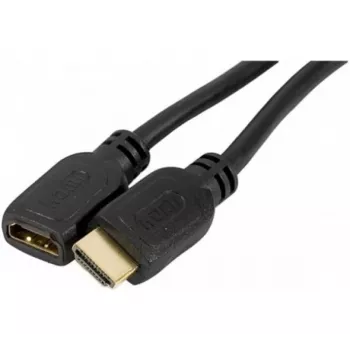 EXERTIS CONNECT podaljševalni kabel High Speed HDMI, pozlačen, vtič HDMI tip A na vtičnico, 1,0 m 128395