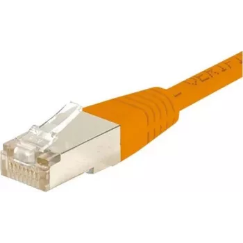 EXERTIS CONNECT Cat6 F/UTP patch kabel, oranžen, 3,0 m, vitek snemljiv zaščitni pokrov 234130