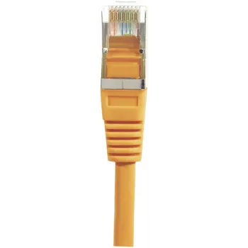 EXERTIS CONNECT Cat6 F/UTP patch kabel, oranžen, 3,0 m, vitek snemljiv zaščitni pokrov 234130