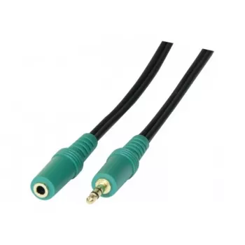EXERTIS CONNECT 3,5mm stereo avdio podaljševalni kabel M/F 3,0m črn 108865