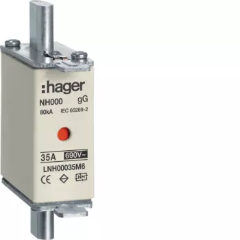 HAGER LNH00035M6 varovalka NH00 gG 690V 35A