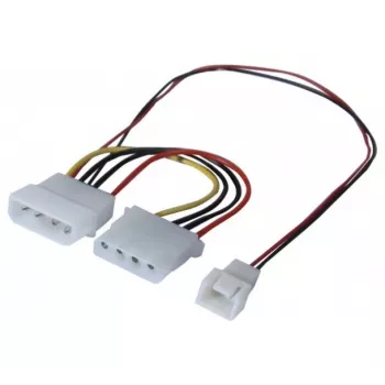EXERTIS CONNECT napajalni adapter kabel Molex na 3-Pin ventilator 15cm (EXC146851)
