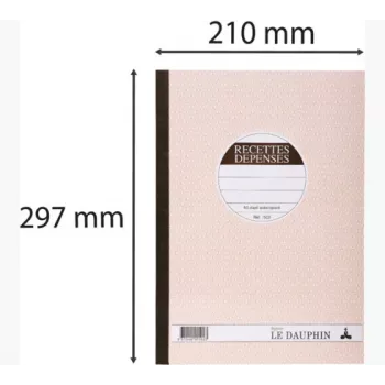 Le Dauphin Manifold Recettes-Dépenses, 297 x 210 mm, dupli (1502D) – 1 blok