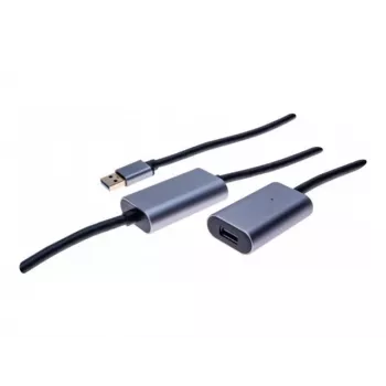 EXERTIS CONNECT aktivni podaljševalni kabel USB 3.0 10m, USB-A vtič na USB-A vtičnico, 5 Gbit/s, črn 149264