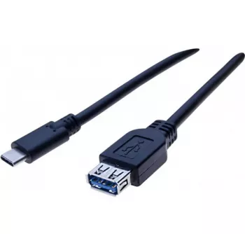 EXERTIS CONNECT adapter kabel USB-C na USB-A, 50 cm, črn 150319