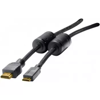 EXERTIS CONNECT kabel Mini-HDMI, High-Speed-HDMI, pozlačen, vtič HDMI tipa A na vtič Mini-HDMI tipa C, 3,0 m 128280