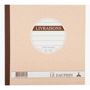 Le Dauphin blok dobavnic, 210 x 210 mm, dvojnik (1162D) - 1 knjiga