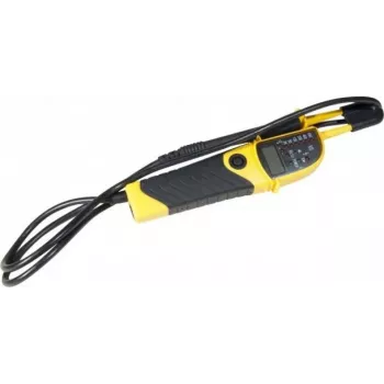 EXERTIS CONNECT napetostni preizkuševalec z LCD zaslonom in indikatorjem visoke napetosti, 12-600V AC/DC 045076