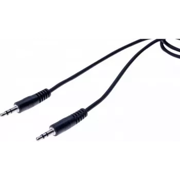 EXERTIS CONNECT 3,5 mm stereo avdio kabel vtič na vtič 1,5 m črn 108569