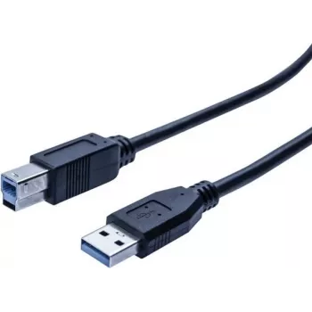 EXERTIS CONNECT kabel USB 3.0, vtič USB-A na vtič USB-B, 1,0 m, črn, 5 Gbps 532464