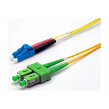 Ekivalan OS2 dupleksni optični patch kabel LC/SC APC, 9/125 µm, rumen, 3 m COZ008DALC2SJ0030A