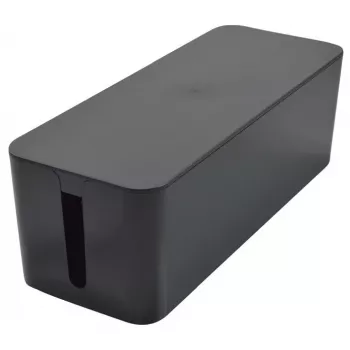 Exertis Connect velika škatla za upravljanje kablov za podaljške, črna, 400 x 160 x 135 mm 573424