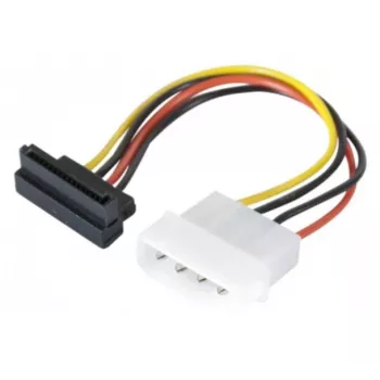 EXERTIS CONNECT SATA napajalni adapter kabel, Molex na SATA 4-Pin kotni, Molex na SATA vtičnica kotna, 15 cm 147553